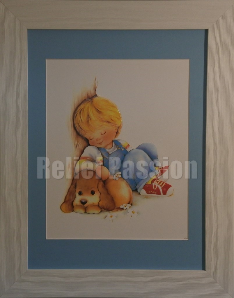 NAI142017-Petit garçon endormi avec chiot-(30x40)