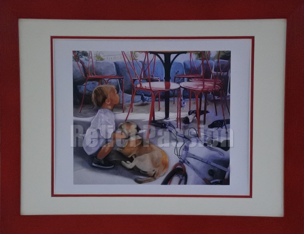 NAI172021-Enfant & Chien-(30x40)