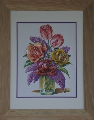 FLE92018-Bouquet de fleurs-(30x40)