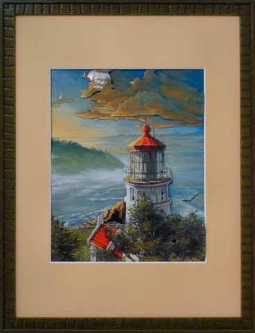 LIE32006-Phare au crépuscule-(30x40)