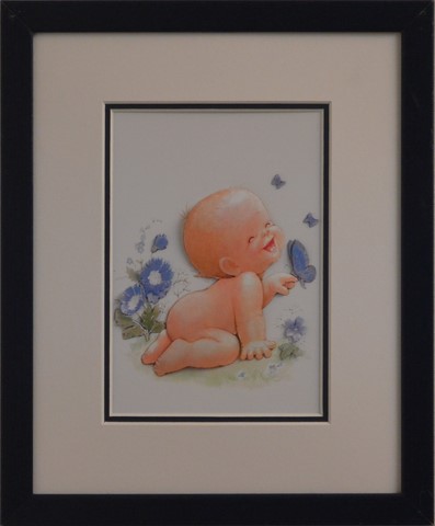 NAI22005-Petit garçon et Papillons-(30x40)