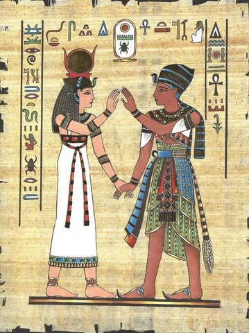 Pharaon et épouse (24x30)