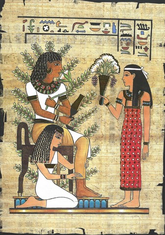 Pharaon et servantes (24x30)
