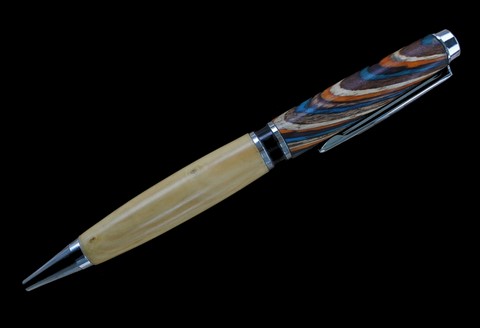 Stylo bille N°2 (Buis & Bois collés)